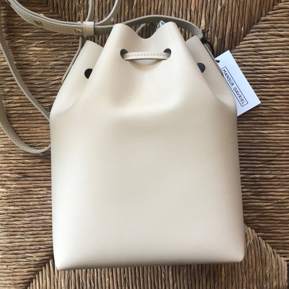 SOLD - NWT Mansur Gavriel Mini Bucket Bag in Sand - Picture 4 of 8